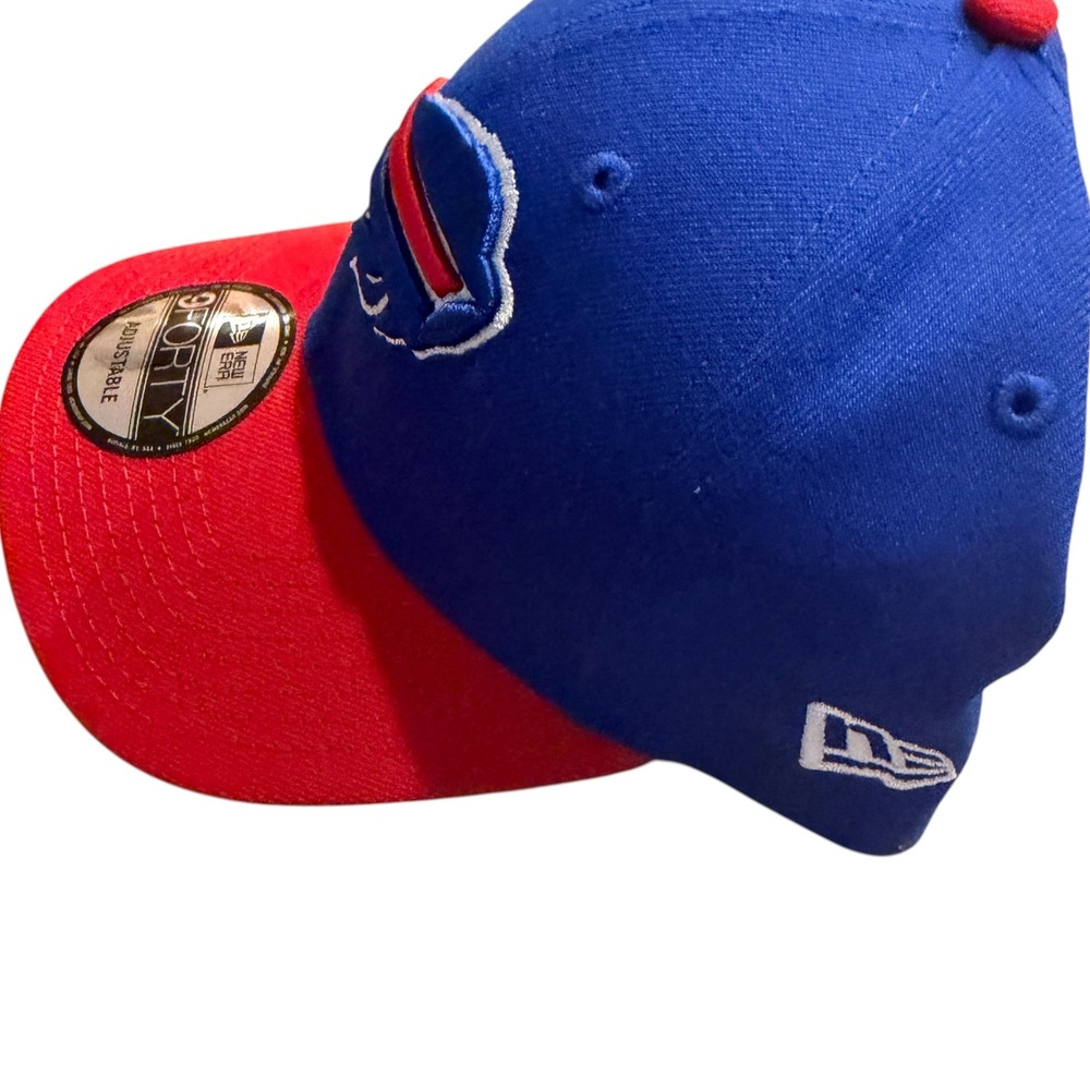 New Era 9Forty Buffalo Bills NFL Cap Men OSFM Blue Red New Strapback Hat - Picture 3 of 5